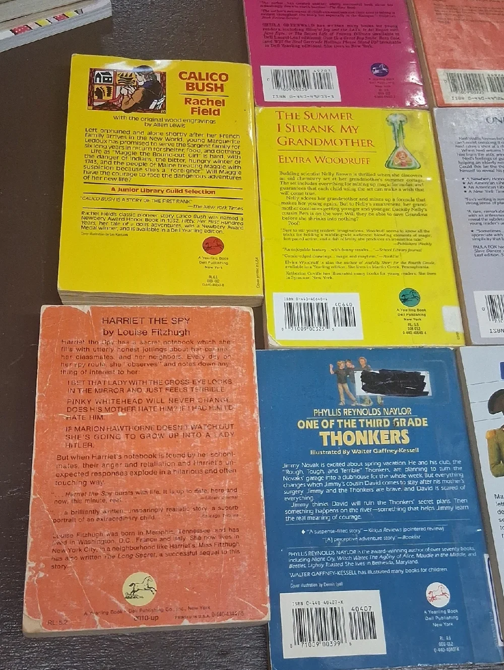 vintage paperbacks, Dell‎ Yearling publishing line popular in the 80s & 90S